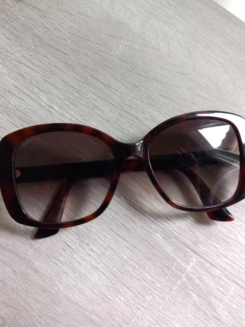 Gucci GG0762S 002 Havana Butterfly Squared 56 mm Women's Sunglasses